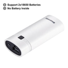 Load image into Gallery viewer, HAWEEL DIY 2x 18650 Battery (Not Included) 5600mAh Power Bank Shell Box with USB Output &amp; Indicator