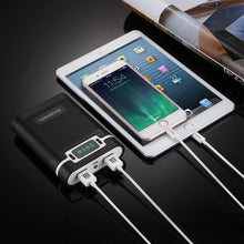 Load image into Gallery viewer, HAWEEL DIY 4 x 18650 Battery (Not Included) 10000mAh Power Bank Shell Box with 2 x USB Output &amp; Display for iPhone, Galaxy, Sony, HTC, Google, Huawei, Xiaomi, Lenovo and other Smartphones, DIY 4x 18650 Batteries 10000mAh