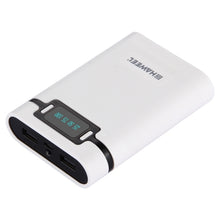 Load image into Gallery viewer, HAWEEL DIY 4 x 18650 Battery (Not Included) 10000mAh Power Bank Shell Box with 2 x USB Output &amp; Display for iPhone, Galaxy, Sony, HTC, Google, Huawei, Xiaomi, Lenovo and other Smartphones, DIY 4 x 18650 10000mAh  Battery (US)                           ...