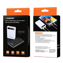 Load image into Gallery viewer, HAWEEL DIY 6 x 18650 Battery 24W Fast Charge Power Bank Box Case with Display, Not Include Battery, 6 x 18650 Battery