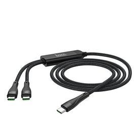 Hoco U102 Type-C to Type-C + Type-C Charging Cable
