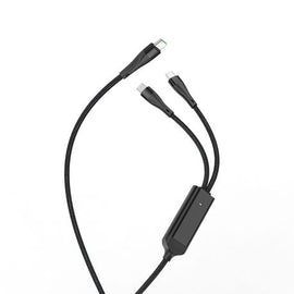 Hoco U102 Type-C to Type-C + Type-C Charging Cable