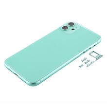 Load image into Gallery viewer, Back Housing Cover with SIM Card Tray &amp; Side keys &amp; Camera Lens for iPhone 11