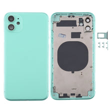 Load image into Gallery viewer, Back Housing Cover with SIM Card Tray &amp; Side keys &amp; Camera Lens for iPhone 11