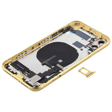 Load image into Gallery viewer, Battery Back Cover Assembly (with Side Keys &amp; Power Button + Volume Button Flex Cable &amp; Wireless Charging Module &amp; Motor &amp; Charging Port &amp; Speaker Ringer Buzzer &amp; Card Tray &amp; Camera Lens Cover) for iPhone 11