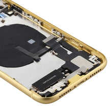 Load image into Gallery viewer, Battery Back Cover Assembly (with Side Keys &amp; Power Button + Volume Button Flex Cable &amp; Wireless Charging Module &amp; Motor &amp; Charging Port &amp; Speaker Ringer Buzzer &amp; Card Tray &amp; Camera Lens Cover) for iPhone 11, For iPhone 11, For iPhone 11(Assembly)
