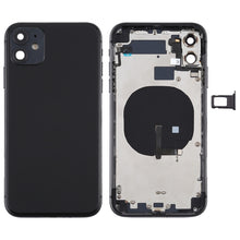 Load image into Gallery viewer, Battery Back Cover (with Side Keys &amp; Card Tray &amp; Power + Volume Flex Cable &amp; Wireless Charging Module) for iPhone 11