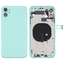 Load image into Gallery viewer, Battery Back Cover (with Side Keys &amp; Card Tray &amp; Power + Volume Flex Cable &amp; Wireless Charging Module) for iPhone 11