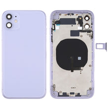 Load image into Gallery viewer, Battery Back Cover (with Side Keys &amp; Card Tray &amp; Power + Volume Flex Cable &amp; Wireless Charging Module) for iPhone 11, For iPhone 11
