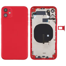 Load image into Gallery viewer, Battery Back Cover (with Side Keys &amp; Card Tray &amp; Power + Volume Flex Cable &amp; Wireless Charging Module) for iPhone 11
