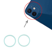Load image into Gallery viewer, 2 PCS Rear Camera Glass Lens Metal Protector Hoop Ring for iPhone 12, For iPhone 12