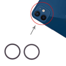Load image into Gallery viewer, 2 PCS Rear Camera Glass Lens Metal Protector Hoop Ring for iPhone 12, For iPhone 12