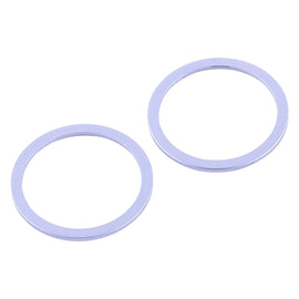 2 PCS Rear Camera Glass Lens Metal Protector Hoop Ring for iPhone 12