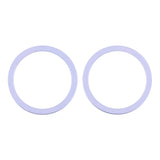 2 PCS Rear Camera Glass Lens Metal Protector Hoop Ring for iPhone 12