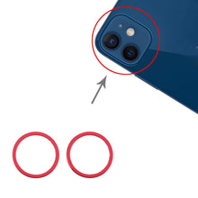 Load image into Gallery viewer, 2 PCS Rear Camera Glass Lens Metal Protector Hoop Ring for iPhone 12, For iPhone 12