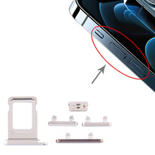 Load image into Gallery viewer, SIM Card Tray + Side Keys for iPhone 12 Pro, For iPhone 12 Pro (Single card)