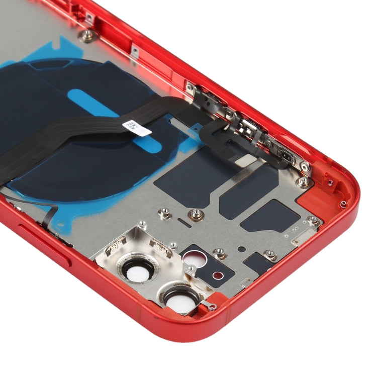 Battery Back Cover (with Side Keys & Card Tray & Power + Volume Flex Cable & Wireless Charging Module) for iPhone 12