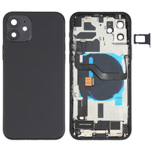 Load image into Gallery viewer, Battery Back Cover Assembly (with Side Keys &amp; Speaker Ringer Buzzer &amp; Motor &amp; Camera Lens &amp; Card Tray &amp; Power Button + Volume Button + Charging Port &amp; Wireless Charging Module) for iPhone 12, For iPhone 12(Assembly)