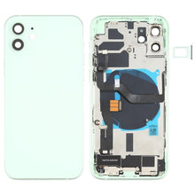Load image into Gallery viewer, Battery Back Cover Assembly (with Side Keys &amp; Speaker Ringer Buzzer &amp; Motor &amp; Camera Lens &amp; Card Tray &amp; Power Button + Volume Button + Charging Port &amp; Wireless Charging Module) for iPhone 12, For iPhone 12(Assembly)