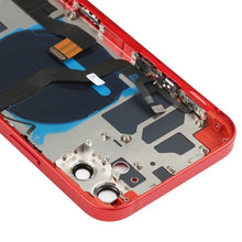 Load image into Gallery viewer, Battery Back Cover Assembly (with Side Keys &amp; Speaker Ringer Buzzer &amp; Motor &amp; Camera Lens &amp; Card Tray &amp; Power Button + Volume Button + Charging Port &amp; Wireless Charging Module) for iPhone 12, For iPhone 12(Assembly)