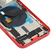Load image into Gallery viewer, Battery Back Cover Assembly (with Side Keys &amp; Speaker Ringer Buzzer &amp; Motor &amp; Camera Lens &amp; Card Tray &amp; Power Button + Volume Button + Charging Port &amp; Wireless Charging Module) for iPhone 12, For iPhone 12(Assembly)