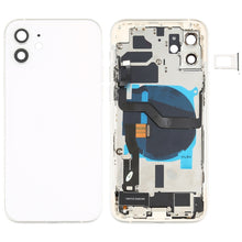 Load image into Gallery viewer, Battery Back Cover Assembly (with Side Keys &amp; Speaker Ringer Buzzer &amp; Motor &amp; Camera Lens &amp; Card Tray &amp; Power Button + Volume Button + Charging Port &amp; Wireless Charging Module) for iPhone 12