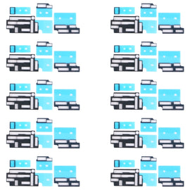 10 Sets Mainboard FPC Connector Sponge Foam Pads for iPhone 12 / 12 Pro