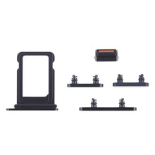 Load image into Gallery viewer, SIM Card Tray + Side Keys for iPhone 13 Mini(Midnight), For iPhone 13 Mini