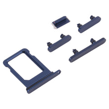 Load image into Gallery viewer, SIM Card Tray + Side Keys for iPhone 13 Mini(Midnight), For iPhone 13 Mini