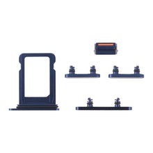Load image into Gallery viewer, SIM Card Tray + Side Keys for iPhone 13 Mini(Midnight), For iPhone 13 Mini