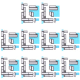 10 Sets Mainboard FPC Connector Sponge Foam Pads for iPhone 13 Pro Max