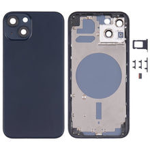 Load image into Gallery viewer, Back Housing Cover with SIM Card Tray &amp; Side  Keys &amp; Camera Lens for iPhone 13, For iPhone 13(with Card Tray &amp; Side Keys), For iPhone 13(with SIM Card Tray &amp; Side Keys), For iPhone 13
