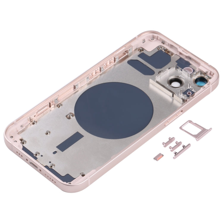 Back Housing Cover with SIM Card Tray & Side  Keys & Camera Lens for iPhone 13