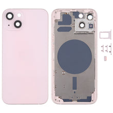 Load image into Gallery viewer, Back Housing Cover with SIM Card Tray &amp; Side  Keys &amp; Camera Lens for iPhone 13, For iPhone 13(with Card Tray &amp; Side Keys), For iPhone 13(with SIM Card Tray &amp; Side Keys), For iPhone 13