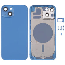 Load image into Gallery viewer, Back Housing Cover with SIM Card Tray &amp; Side  Keys &amp; Camera Lens for iPhone 13, For iPhone 13(with Card Tray &amp; Side Keys), For iPhone 13(with SIM Card Tray &amp; Side Keys), For iPhone 13