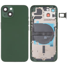 Load image into Gallery viewer, For iPhone 13 Battery Back Cover with Side Keys &amp; Card Tray &amp; Power + Volume Flex Cable &amp; Wireless Charging Module