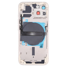Load image into Gallery viewer, For iPhone 13 Battery Back Cover with Side Keys &amp; Card Tray &amp; Power + Volume Flex Cable &amp; Wireless Charging Module