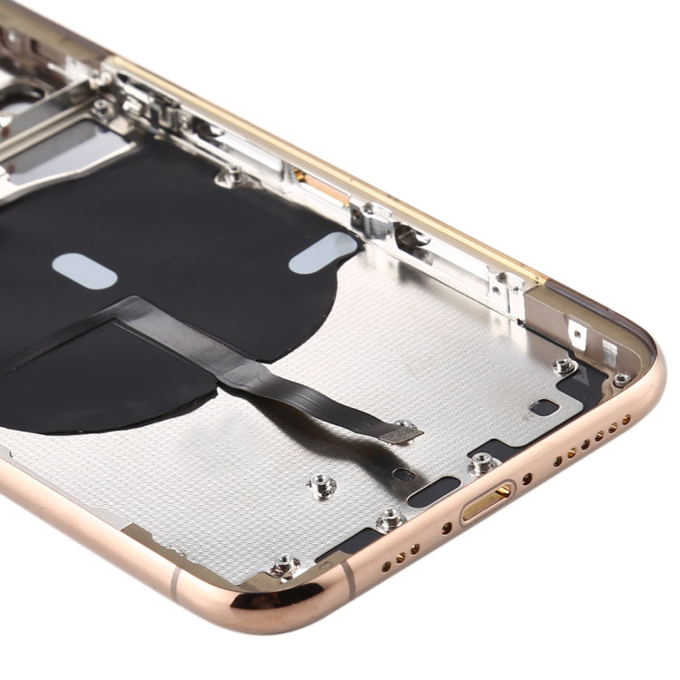 Battery Back Cover (with Side Keys & Card Tray & Power + Volume Flex Cable & Wireless Charging Module) for iPhone 11 Pro Max