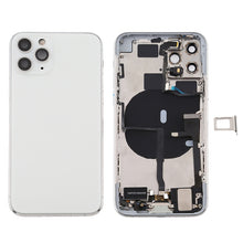 Load image into Gallery viewer, Battery Back Cover Assembly (with Side Keys &amp; Power Button + Volume Button Flex Cable &amp; Wireless Charging Module &amp; Motor &amp; Charging Port &amp; Speaker Ringer Buzzer &amp; Card Tray &amp; Camera Lens Cover) for iPhone 11 Pro Max