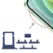 Load image into Gallery viewer, SIM Card Tray + Side Keys for iPhone 12 Mini, For iPhone 12 Mini (Single card)