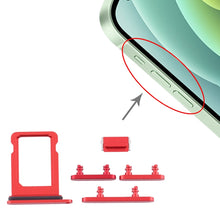 Load image into Gallery viewer, SIM Card Tray + Side Keys for iPhone 12 Mini, For iPhone 12 Mini (Single card)