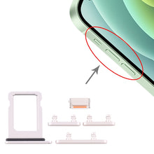 Load image into Gallery viewer, SIM Card Tray + Side Keys for iPhone 12 Mini, For iPhone 12 Mini (Single card)