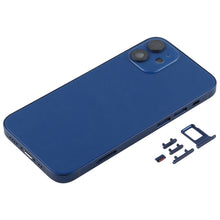 Load image into Gallery viewer, Back Housing Cover with SIM Card Tray &amp; Side  Keys &amp; Camera Lens for iPhone 12 mini(Green), For iPhone 12 mini, For iPhone 12 mini(Purple)