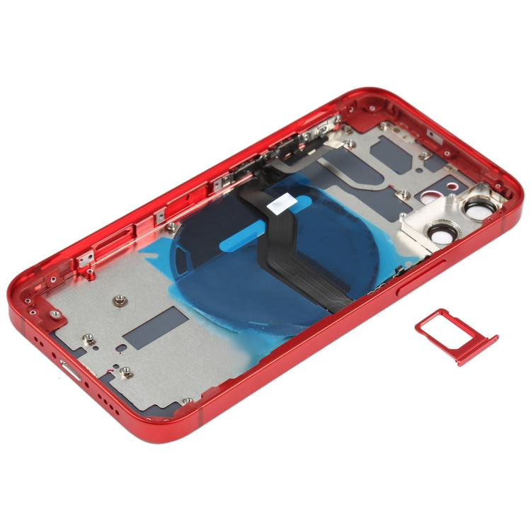 Battery Back Cover (with Side Keys & Card Tray & Power + Volume Flex Cable & Wireless Charging Module) for iPhone 12 Mini
