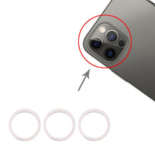 Load image into Gallery viewer, 3 PCS Rear Camera Glass Lens Metal Protector Hoop Ring for iPhone 12 Pro Max