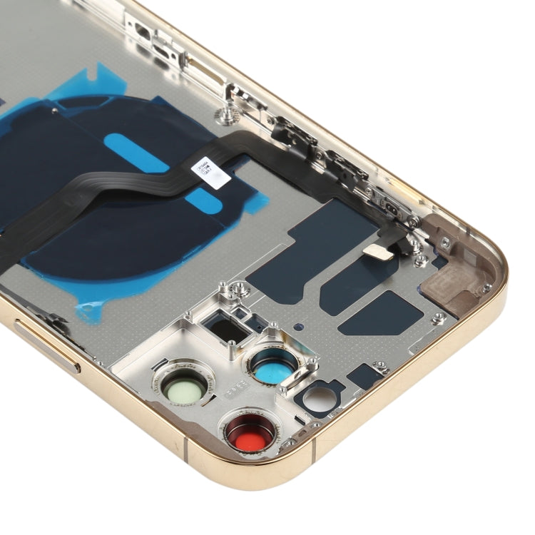 Battery Back Cover (with Side Keys & Card Tray & Power + Volume Flex Cable & Wireless Charging Module) for iPhone 12 Pro Max