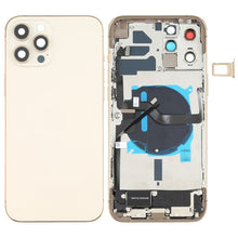 Load image into Gallery viewer, Battery Back Cover Assembly (with Side Keys &amp; Speaker Ringer Buzzer &amp; Motor &amp; Camera Lens &amp; Card Tray &amp; Power Button + Volume Button + Charging Port &amp; Wireless Charging Module) for iPhone 12 Pro Max