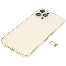Load image into Gallery viewer, Battery Back Cover Assembly (with Side Keys &amp; Speaker Ringer Buzzer &amp; Motor &amp; Camera Lens &amp; Card Tray &amp; Power Button + Volume Button + Charging Port &amp; Wireless Charging Module) for iPhone 12 Pro Max
