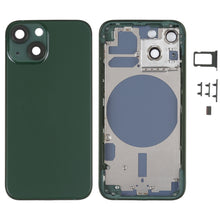 Load image into Gallery viewer, Back Housing Cover with SIM Card Tray &amp; Side  Keys &amp; Camera Lens for iPhone 13 Mini, For iPhone 13 Mini