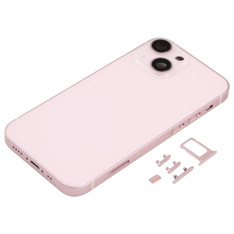 Back Housing Cover with SIM Card Tray & Side  Keys & Camera Lens for iPhone 13 Mini